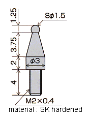 Dimensions for contact point ; LA-14, LB-14