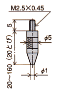 T-1 測定子形状