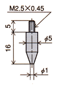 T-2 測定子形状